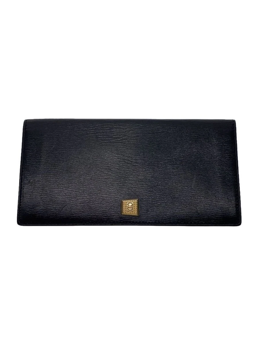 Portefeuille long Christian Dior cuir noir femme