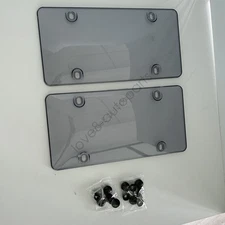 2pcs Unbreakable License Plate Bubble Covers Universal Fitment Protector License