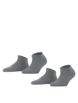 NWT Falke Happy Gray Compact Cotton Socks