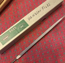 NICHOLSON Black Diamond 15087 8" Dbl Extra Slim Taper Triangle Handsaw File USA