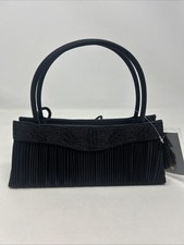 Vintage Black Evening Bag With Beaded Accents NWT