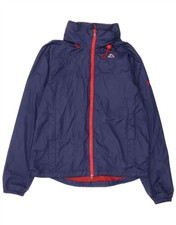 Target Dry Mens Hooded Rain Jacket UK 38 Medium Navy Blue Polyester AG02