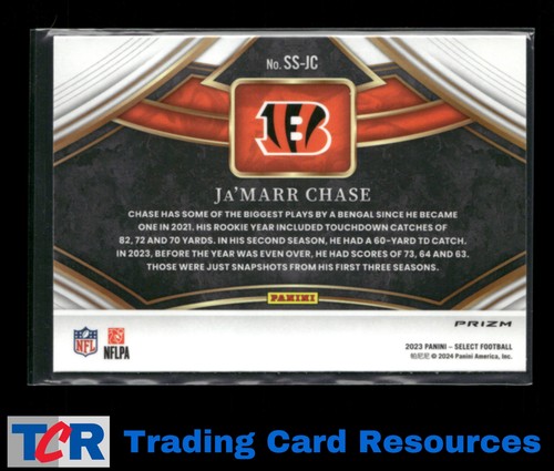 2023 Panini Select #SS-JC Ja'Marr Chase Snapshots Prizm - Bild 2 von 2