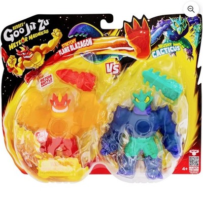 Heroes of Goo Jit Zu Meteor Madness Flame Blazagon vs Cacticus by Moose-Not Mint