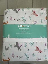 Pillowfort 100 Cotton Mystic Menagerie Twin Sheet Set New In Package