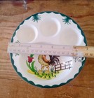 VTG Metlox Poppy Trail Egg/Breakfast Plate Rooster Hand-painted Ceramic 7" Round — photo 2