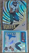 2023 Donruss #AAP-19 & #VOR-6 Jalen Hurts Action All-Pros & Vortex Eagles