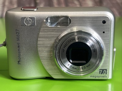 HP PhotoSmart M425 5.0MP Digital Camera Silver 3x Zoom Tested Works