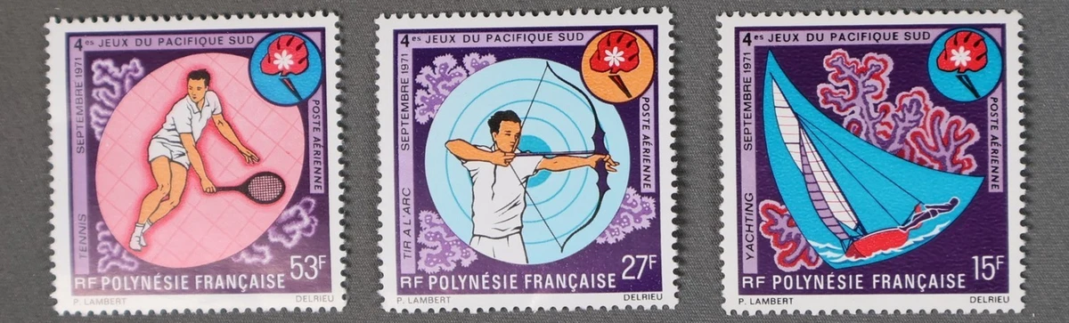 Mayfairstamps French Polynesia 1971 South Pacific Games Combo Air Mail Stamps cc