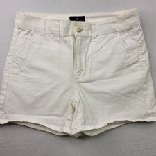 American Eagle Hi Rise Shortie White Stretch Shorts Size 4 Summer