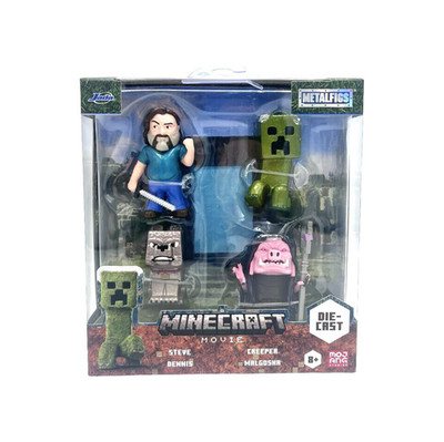 Spielzeug Minecraft Figuren Set 4x Stück Videospiel Gaming Mojang Die Cast Model