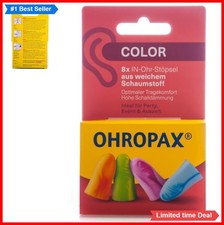 Foam Ear Plugs 8 Count Colorful Disposable Medium to Large for Concerts