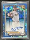 2024 Bowman Draft Sapphire Kash Mayfield Chrome Auto 1st Prospect #/199 Padres