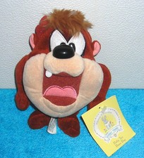 WARNER BROTHERS LOONEY TUNES BABY TAZ TASMANIAN DEVIL 7" PLUSH BEANIE BEAN BAG 