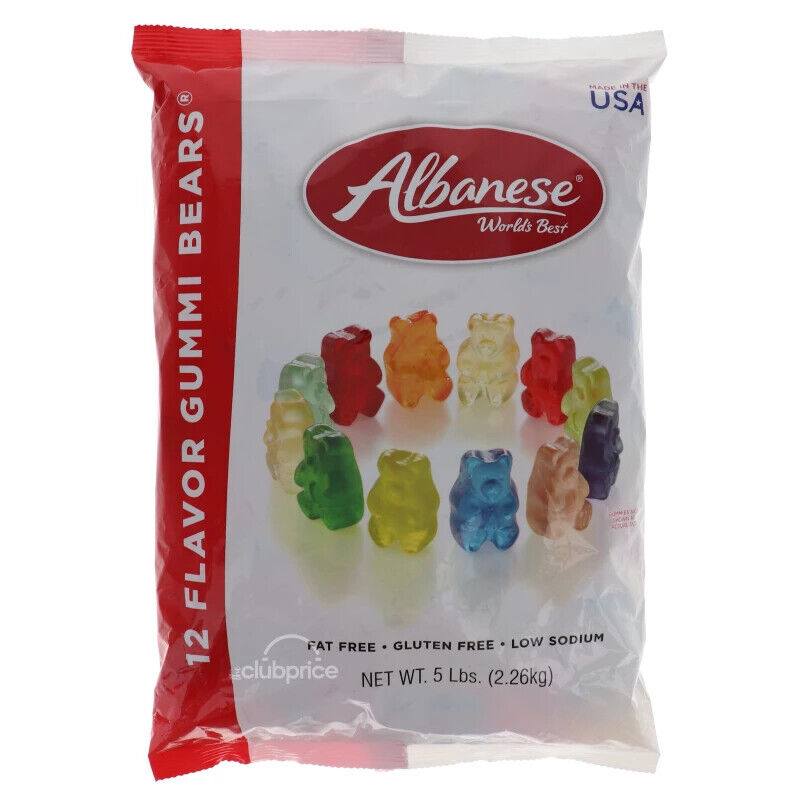 12 Flavor Gummi Bears® - 5 lb Bulk Package