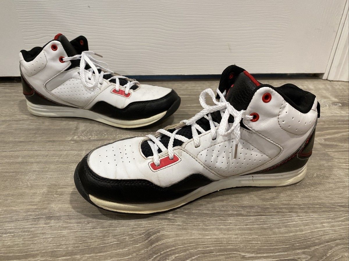 And 1 Mens Size 8 Sintetico White Black Red Basketball Shoes