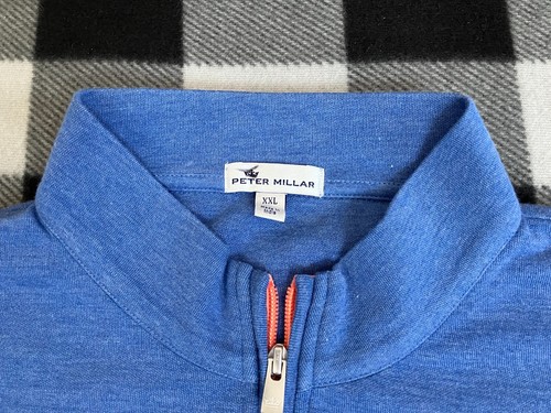 Peter Millar Perth Performance Quarter-Zip Pullover Mens 2XL Stretch Soft Blend - Picture 6 of 11