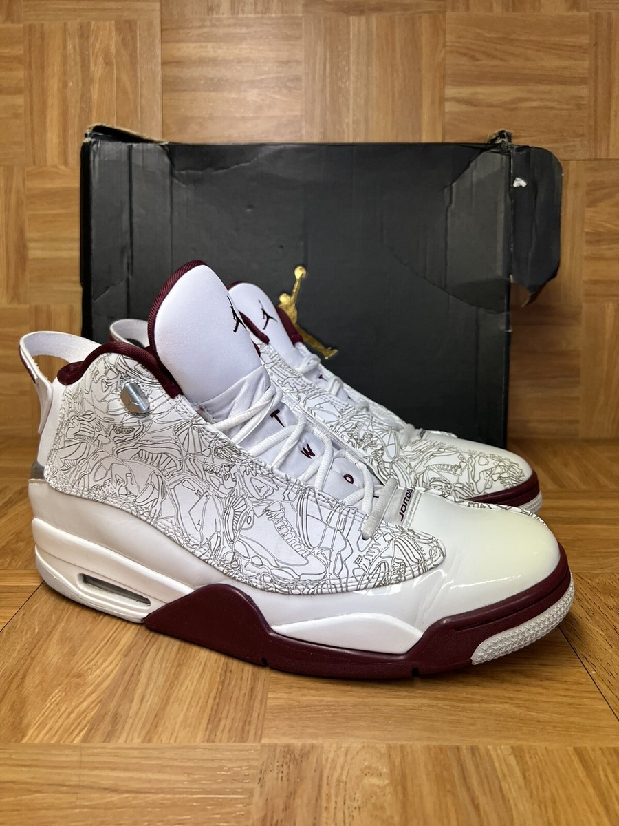 RARE🔥 Nike Air Jordan Dub Zero Shoes White Cherrywood Red RARE🔥 Nike Air Jordan Dub Zero Shoes White Cherrywood Red