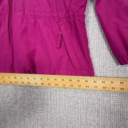 Vtg LL Bean Windbreaker Jacket Hooded Lightweight Pink Purple Sz M Chore Gorp - Picture 9 of 18