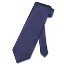 NeckTie Solid NAVY BLUE Color Men's Neck Tie