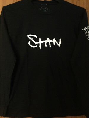 Eminem -  Stan  - Black/Long Sleeve/Lyrics On Sleeve/S/New Without Tag   