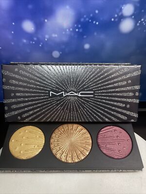 MAC Cosmetics Skinfinish Trio Highlighter & Bronzer Palette ~ Shade Med Deep NIB