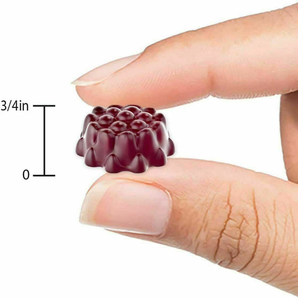 Black Elderberry Gummies Vitamin C Zinc 260mg Natural Berry Flavor Immune Boost  - Image 4 of 4