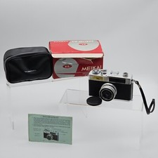 VTG Meikai EL Black Analog Photographic 35mm Film Camera With OEM Case and Box