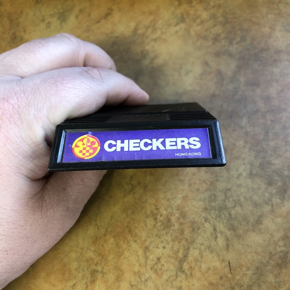 INTELLIVISION By Mattel Video Game CHECKERS Number 1120 Cart Only Tested - Image 3 of 4