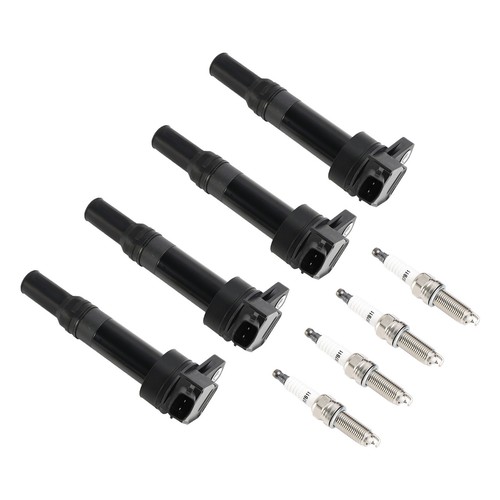 4x Ignition Coil +Spark Plug UF651 For Kia Soul Forte Hyundai Elantra - Picture 2 of 17