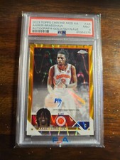 2023 Topps Chrome McDonald’s Aaron Bradshaw Gold RayWave Auto 31/50 SSP PSA 9
