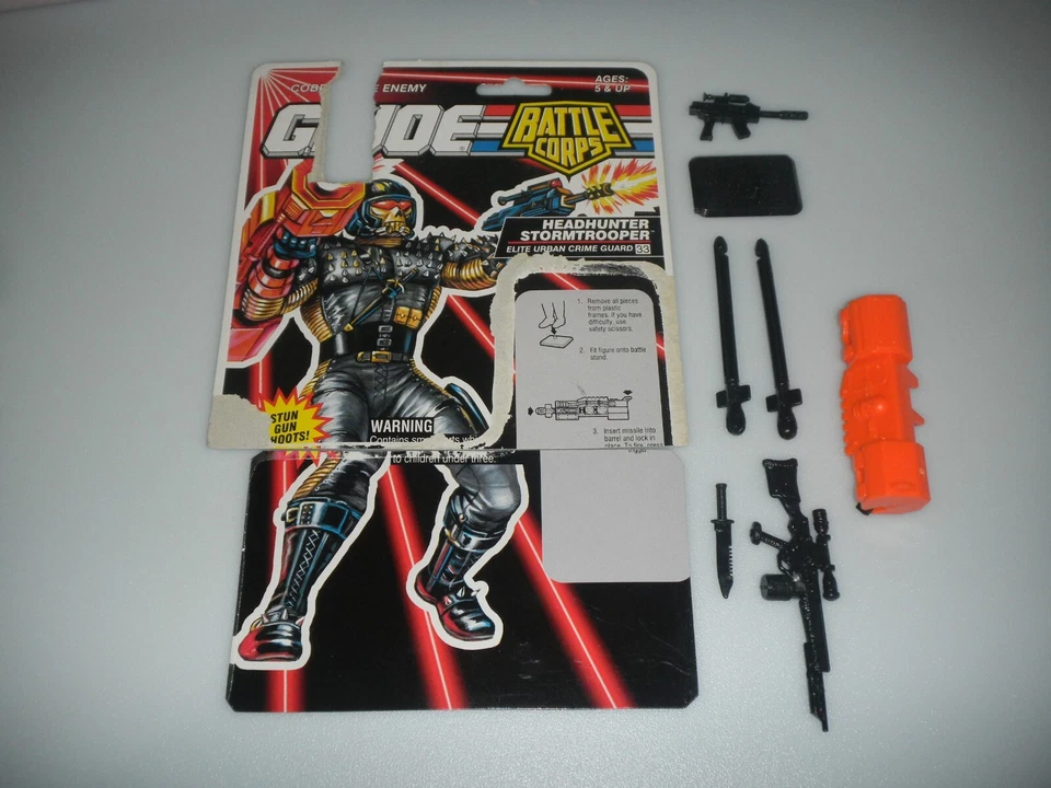 1993 Vintage G.I. GI Joe Lot 3.75 ARAH Cobra Headhunter Stormtroopers *Complete - Image 2 of 4