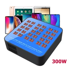 60 Port USB Charger Charging Station Desk Travel Hub for iOS Android Tablet