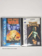 BOX PROTECTOR FOR SEGA CD, SATURN, PS1 LONG BOX GAME CLEAR PLASTIC CASE