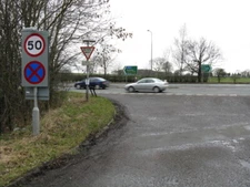 Photo 6x4 Cherry Tree Lane meets the A556 Bucklow Hill Manchester's  c2009