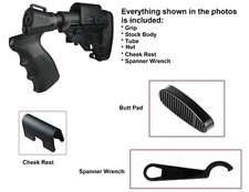 Mossberg 500 Maverick 88 12 GA/20GA Stock Grip With Cheek Rest + Pad + Wrench