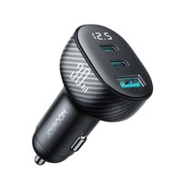 Joyroom 30W Auto-LadegeräT Dual USB-C & USB-A, Led, Schwarz
