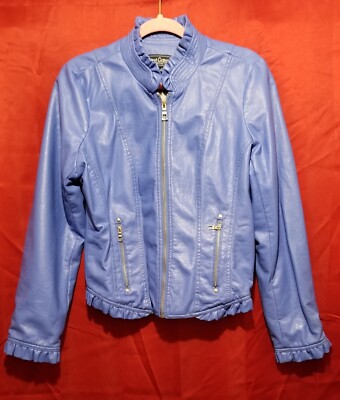 Lane Crowford Long Sleeve Women's Jacket Size Large Color Blue