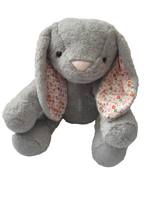 Animal Adventure Gray Bunny Plush Rabbit 19  Floppy Ears Lovey Stuffed Animal