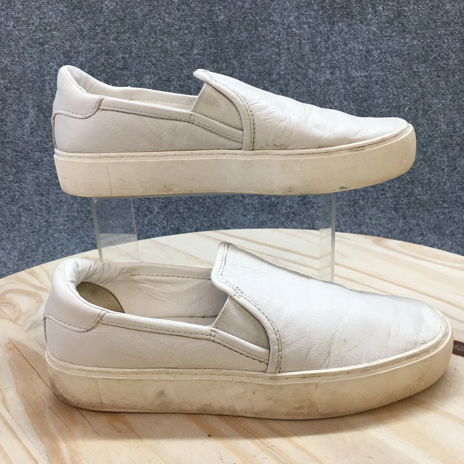 Mocassino UGG donna 8 bianco Jass punta tonda slip on casual comodo pelle 1105712