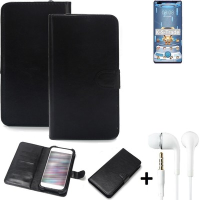 Handy Hülle Wallet Case für HTC Wildfire E3 + kopfhörer Handy Schutz Hülle s