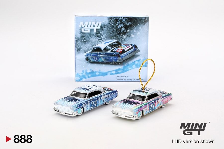 ミニカー MINI GT Lincoln Capri Christmas 888 MINI GT No.888 Lincoln Capri Christmas Hot Rod by Tim Sadchikov