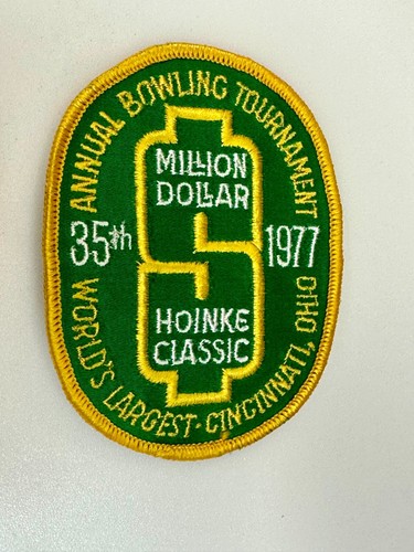 Parche clásico 1977 Cincinnati 1977 Torneo Anual de Bolos Million Dollar Hoinke - Imagen 3 de 5