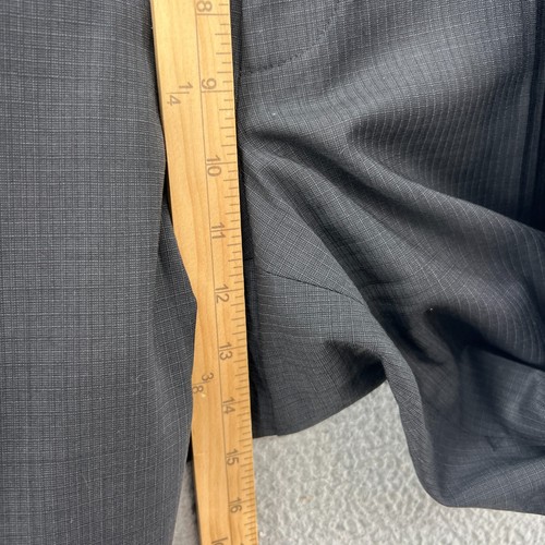 HUGO BOSS Suit Mens 46L Black 2 Button Blazer Wool Dress Pants 40X34 - Picture 16 of 20