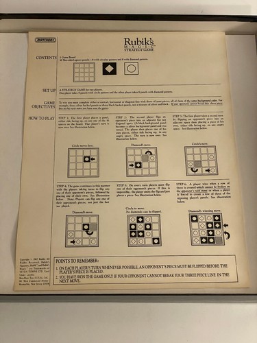 Rubiks Magic Strategy Game by Matchbox 1987 Vintage Complete Puzzle - Picture 5 of 10