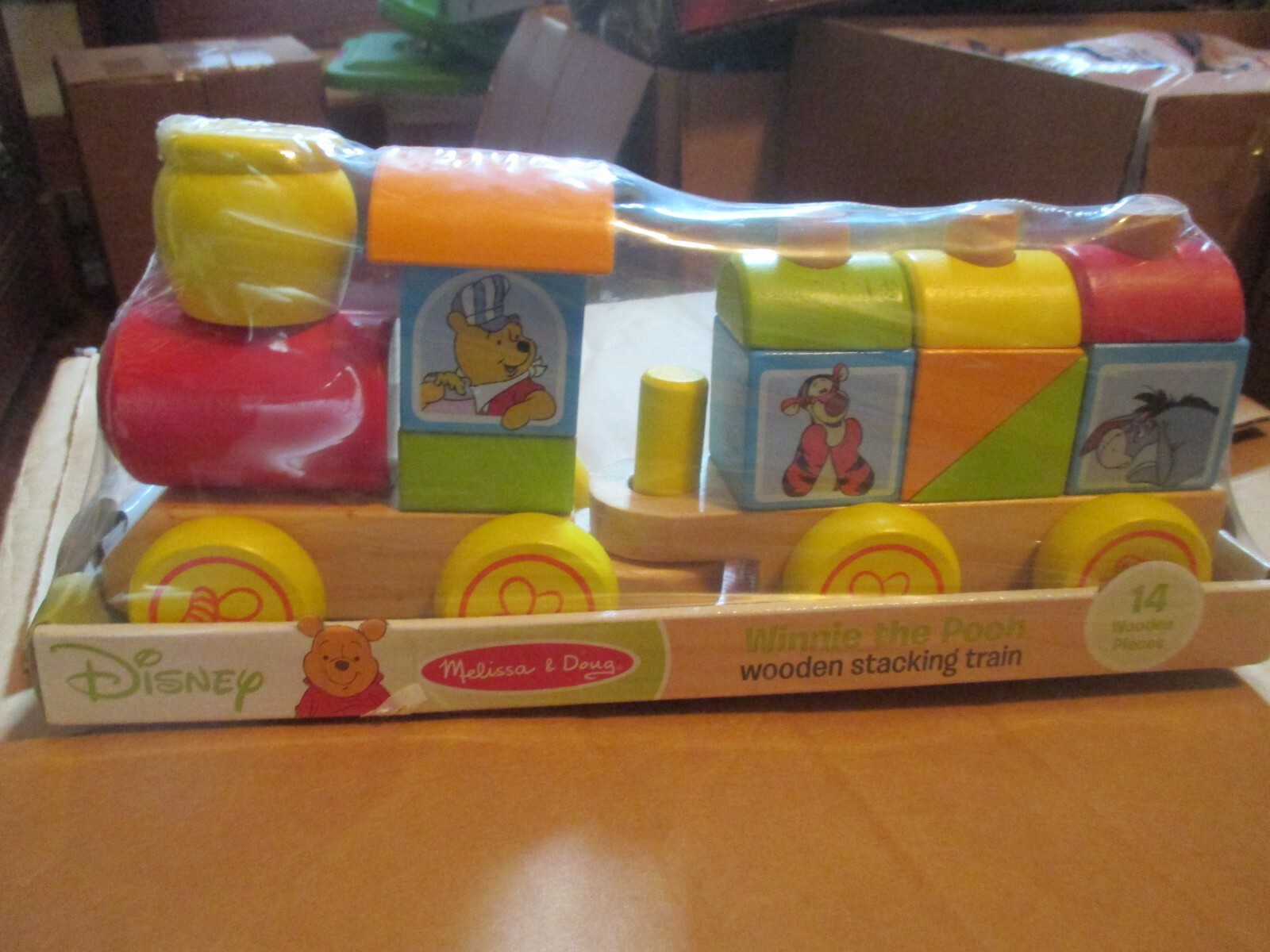 winnie the pooh wooden train