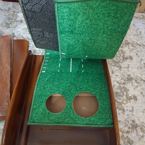 Alfombrilla de golf Farroll base de madera golf verde ayuda para la práctica juego interior - Imagen 3 de 10