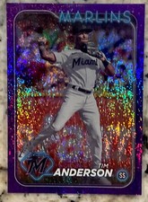 2024 Series 2 Base Purple Foil /799 #560 Tim Anderson  - Miami Marlins