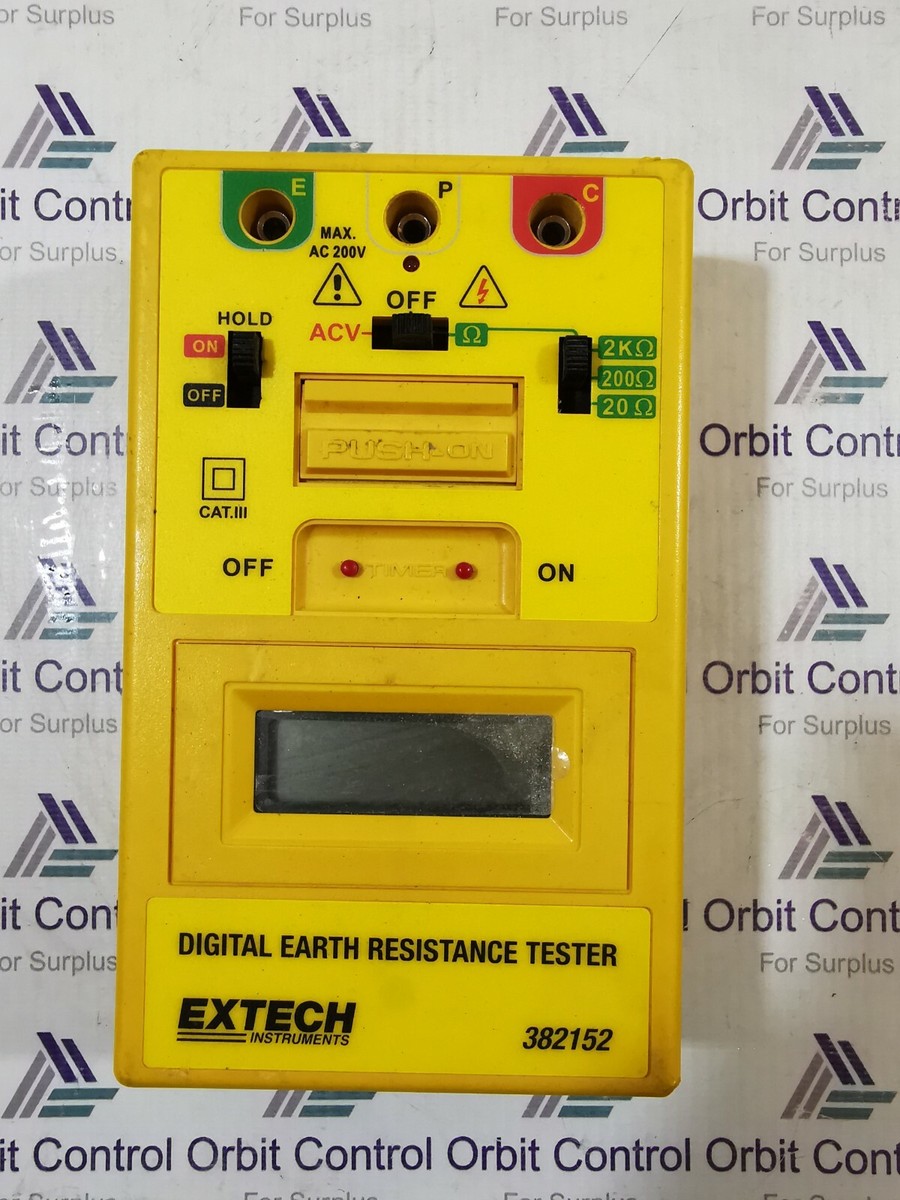 EXTECH 382152 DIGITAL EARTH RESISTANCE TESTER | eBay