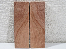 Mahogany Wood Knife Scales Figured Exotic Bookmatched Blank 5'' x 1.5'' x 5/16''